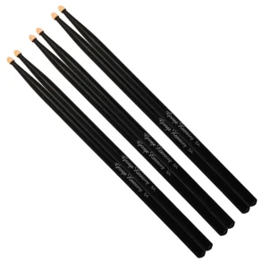 George Hennesey BLACK-5A trommestikker (3-pack) Sort